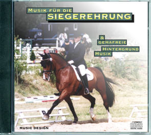 Musik für die Siegerehrung Vol.1, CD-Reihe Kürmusik, Musik zum Reiten, dressage music, freestyle, kurmusic, freestyle music, MUSIC DESIGN