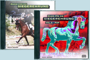 Musik für die Siegerehrung Vol.1, Musik für die Siegerehrung Vol.2 · POP, CD-Reihe Kürmusik, Musik zum Reiten, dressage music, freestyle, kurmusic, freestyle music, MUSIC DESIGN